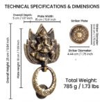 Ganesha Lotus Knocker